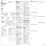 Sony Walkman WM-SR10 User's Manual
