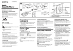 Sony Walkman WM-FX488 User's Manual