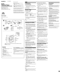 Sony Walkman WM-FX290 User's Manual