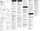 Sony Walkman WM-FX197 User's Manual
