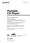 Sony WALKMAN D-CS901 User's Manual