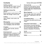 Sony W700i User's Manual