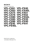 Sony VPLFX52 User's Manual