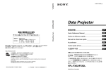 Sony VPL-FX52/FX52L User's Manual