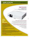 Sony VPL-CX75 User's Manual