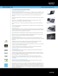 Sony VPCZ11FHX Marketing Specifications