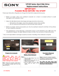 Sony VPCEF22FX/BI Replacement Instructions