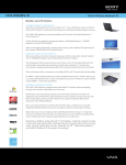Sony VGNFW590F Marketing Specifications