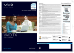 Sony VGN-TX36GP/W User's Manual