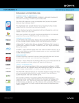 Sony VGN-SR280Y/H Marketing Specifications