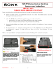 Sony VGN-NW180J Replacement Instructions