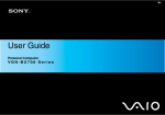 Sony VGN-BX740N User's Guide