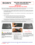 Sony VGN-AW110J/H Replacement Instructions