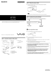 Sony VGF-WA1/B Setup Guide