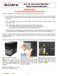 Sony VGC-RC110GX Replacement Instructions