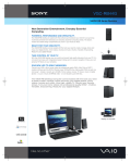 Sony VGC-RB44G Marketing Specifications