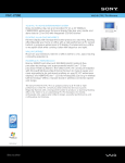 Sony VGC-LT16E Marketing Specifications