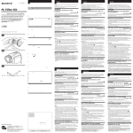 Sony VF-25CPKS Operating Instructions