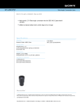 Sony VCL-DH1757 Marketing Specifications