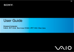 Sony VAIO V G C - R T 1 0 0 S E R I E S User's Manual