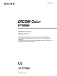 Sony UP-D77MD User's Manual