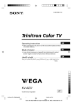 Sony Trinitron KV-AZ21 User's Manual