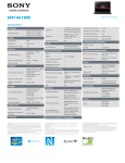 Sony SVF14A190X Marketing Specifications