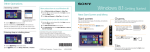 Sony SVF14322CXW Getting Started Guide