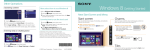 Sony SVE11135CXB Getting Started Guide