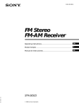 Sony STR-DE925 User's Manual