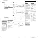 Sony SRS-Z500/Z500PC User's Manual