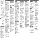 Sony SRF-M806 User's Manual