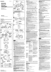 Sony SPK-CXA Operating Instructions