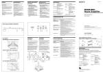 Sony XM-DS1600P5 User's Manual