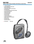 Sony WM-FX281 User's Manual