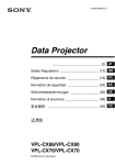 Sony sony vpl-cx76 User's Manual