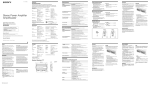 Sony XM-GTX6040 User's Manual