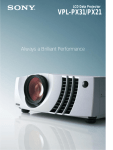 Sony Projector VPL-PX21 User's Manual