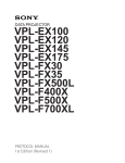 Sony Projector VPL-EX175 User's Manual