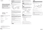 Sony PCWA-DE80 User's Manual