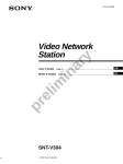 Sony Microscope & Magnifier snt-v User's Manual