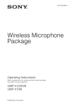 Sony Microphone UWP-V1 User's Manual