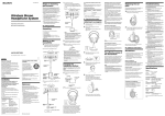 Sony Headphones MDR-RF975RK User's Manual