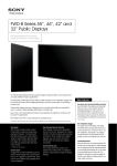 Sony Fwd46b2touch User's Manual