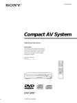 Sony DAV-S300 User's Manual