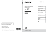 Sony SLT-A65 User's Manual