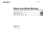 Sony SSM-125 User's Manual