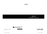 Sony VGF-CP1 User's Manual