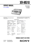 Sony XR-M510 User's Manual