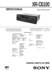 Sony XR-C6100 User's Manual